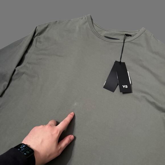 adidas Y3 Boxy Tee Size M Oversized Fit Green NWT IP7711 - Picture 2 of 11